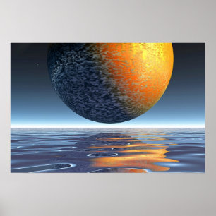 Poster Orbe dorée
