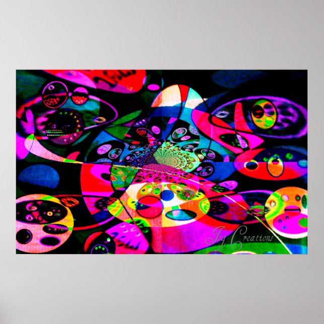 Poster "Orbites familiales" (Devant)