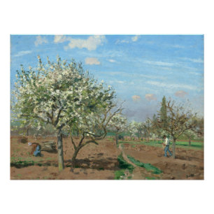 Poster Orchard à Bloom, Louveciennes Camille Pissarro