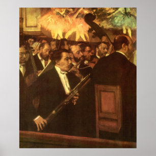 Poster Orchestre de l'Opéra par Edgar Degas, Art Vintage