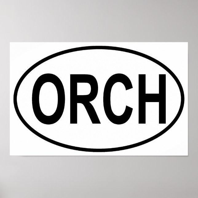Poster Orchestre Oval (Devant)
