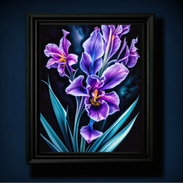 Poster Orchid bleu (Créateur téléchargé)