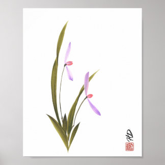 Poster Orchidée Murmurante