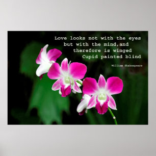 Poster Orchidées dans la couleur pour aquarelle