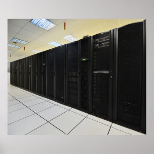 Poster ordinateurs du datacenter