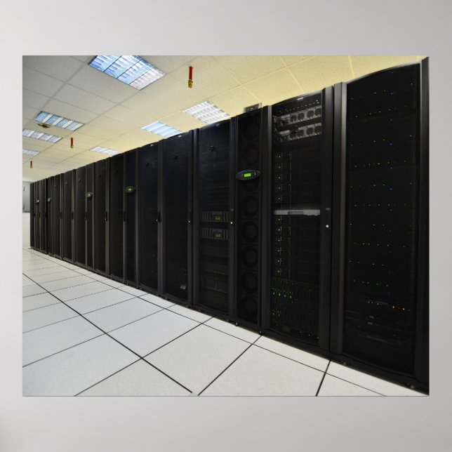 Poster ordinateurs du datacenter (Devant)