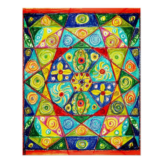 Poster ordre Abstrait (Devant)