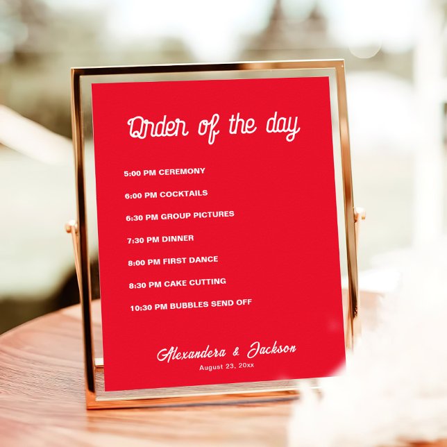 Poster Ordre de la date (Créateur téléchargé)