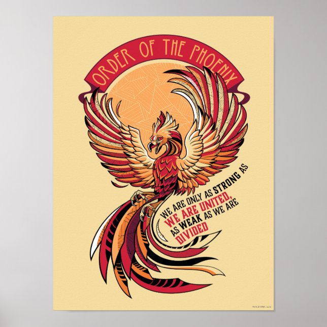 Poster Ordre de l'Emblème Crosshatched Phoenix (Devant)