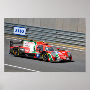 Poster Oreca 07 Gibson n°9 24 Heures du Mans 2023