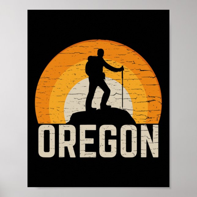 Poster Oregon Randonnée (Devant)
