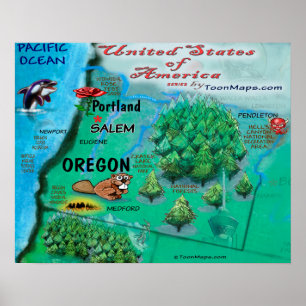 Poster Oregon USA