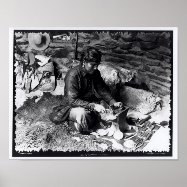 Poster Orfèvrerie au travail, vers 1914 (Devant)