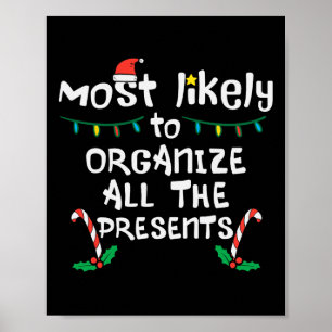 Poster Organiser Présents Noël Noël Noël Noël Famille