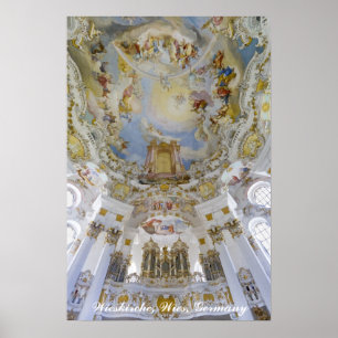 Poster Orgue de Wieskirche, Allemagne