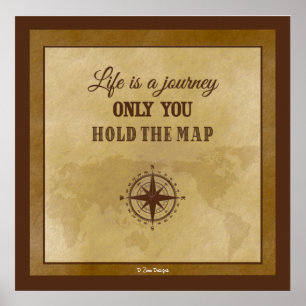 Poster Orientation de vie Citation spirituelle inspirante