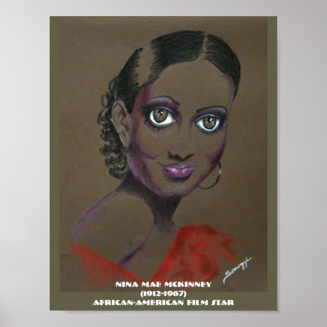 Poster Orig. Art - afroamerikanischer Filmstar (Vorne)