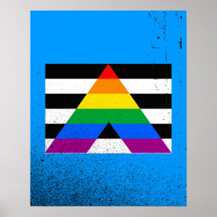 POSTER ORIGINAL DE DRAPEAU D'ALLIÉ