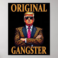 Original Gangster Funny Trump Stylish Pop Art Trum
