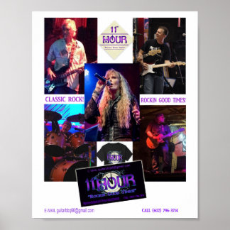 POSTER ORIGINAL LE PROMO DE BANDE ROCK CLASSIQUE DE 11E H