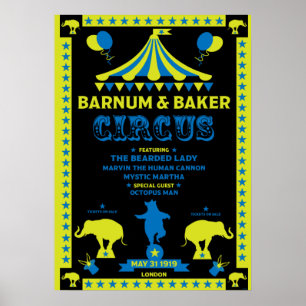 Poster original Vintages Inspiré Cirque Art
