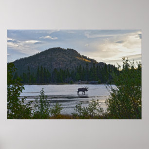 Poster Orignal au lever du soleil, Sprague Lake, Colorado
