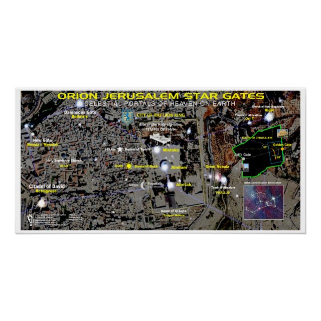 Poster Orion Jerusalem Stargates (Devant)