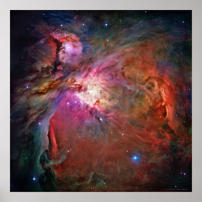 Poster Orion Nebula 42x42 (30x30) (Devant)