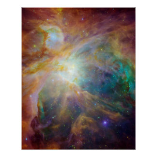 Poster Orion Nebula Stars Composite