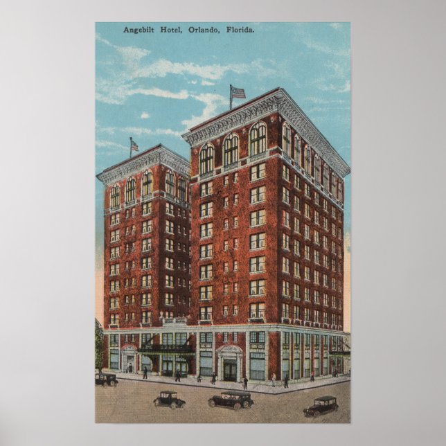 Poster Orlando, Floride - Vue extérieure d'Angebilt (Devant)
