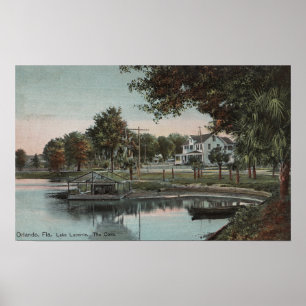 Poster Orlando, la Floride - vue d'une crique au lac