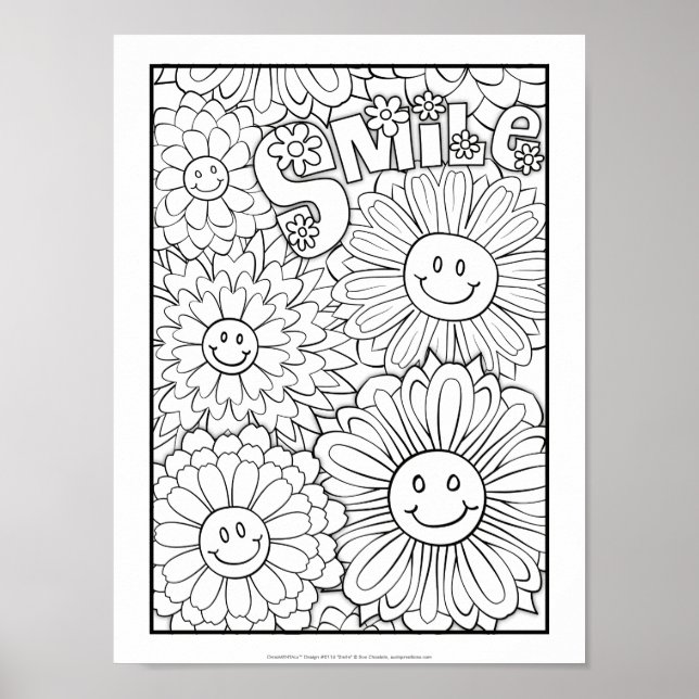 Poster OrnaMENTAL #0116 Smile Couleur de votre propre (Devant)