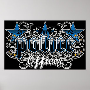 Poster Ornamental Police Officer