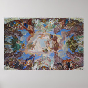 Poster Ornate Library Ceiling Detail