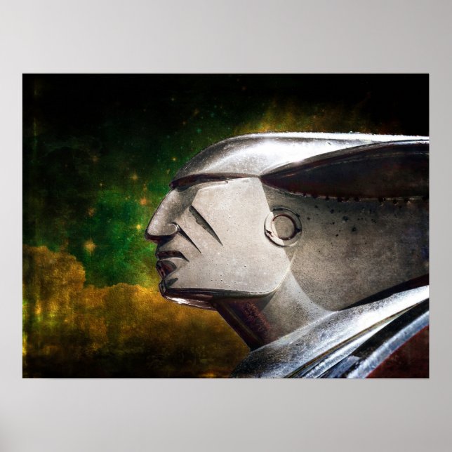 Poster Ornement classique de capuchon de voiture (Devant)