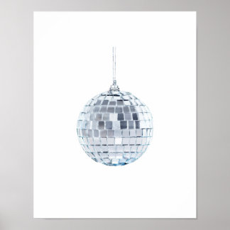 Poster Ornement de boule miroir