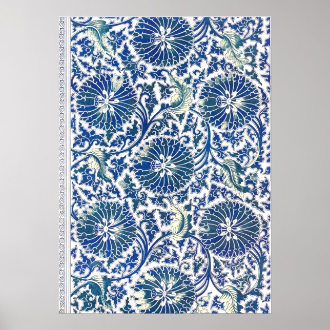 Poster Ornement floral chinois par Owen Jones (Devant)