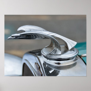 Poster Ornement vintage de capot de voiture