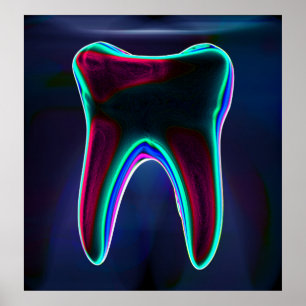 Poster Orthodontiste Dentiste Dentiste de Dents Bl