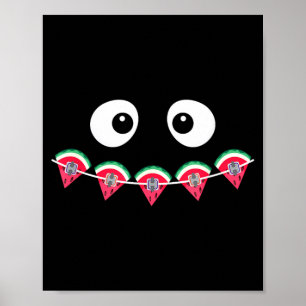 Poster Orthodontiste Été Pastèque Appareil Dentaire Caout