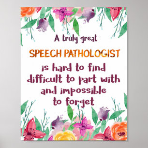Poster Orthophoniste Cadeau École Thérapeute du Langage