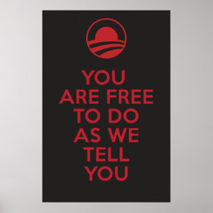 Poster Orwellien Obama 2