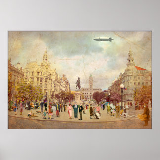 Póster Os Aliados. Oporto. 1935 Poster