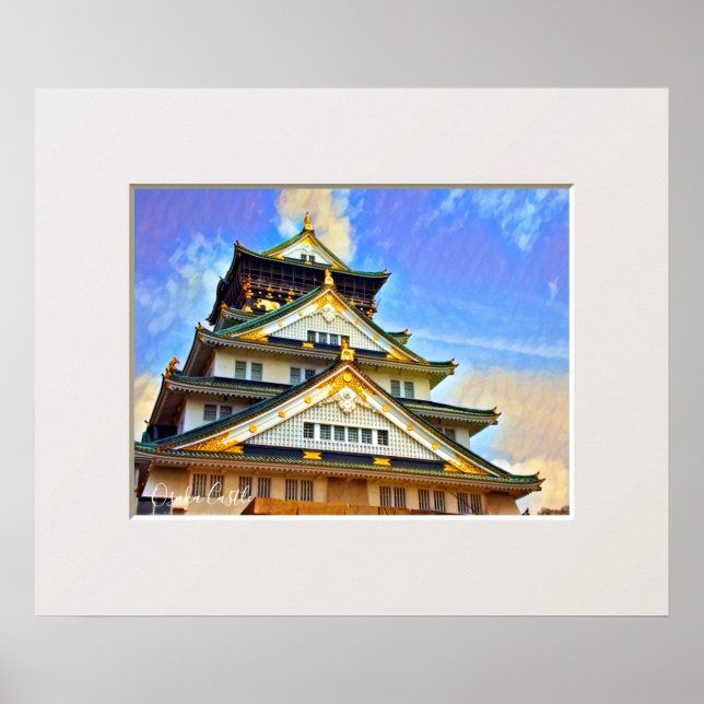 Poster Osaka Castle (Devant)