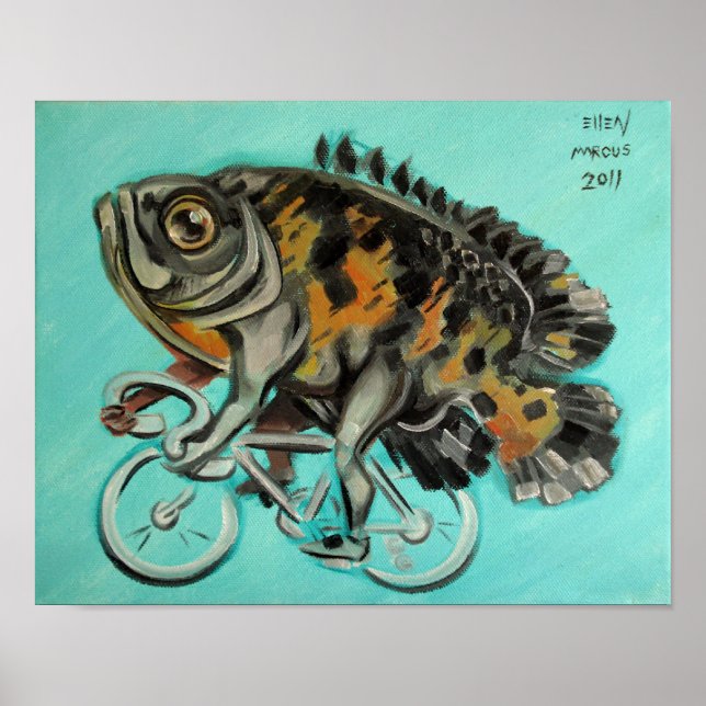 Poster Oscar À Vélo (Devant)