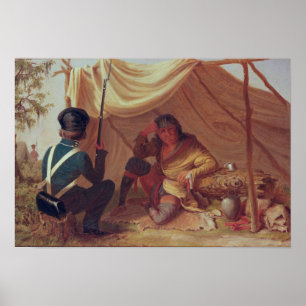 Poster Osceola en captivité, c.1837