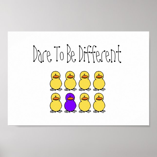 Poster Oser être différent (Devant)