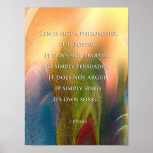 Poster Osho Zen poster/imprimer