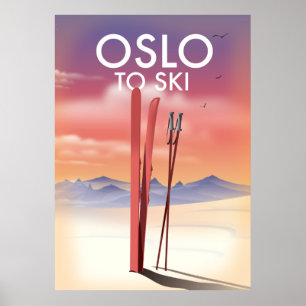 Poster Oslo À Ski