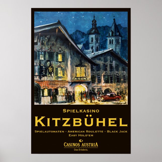 Poster " Österreich : 1938/heute Tirol - Casino Kitzbühel (Devant)